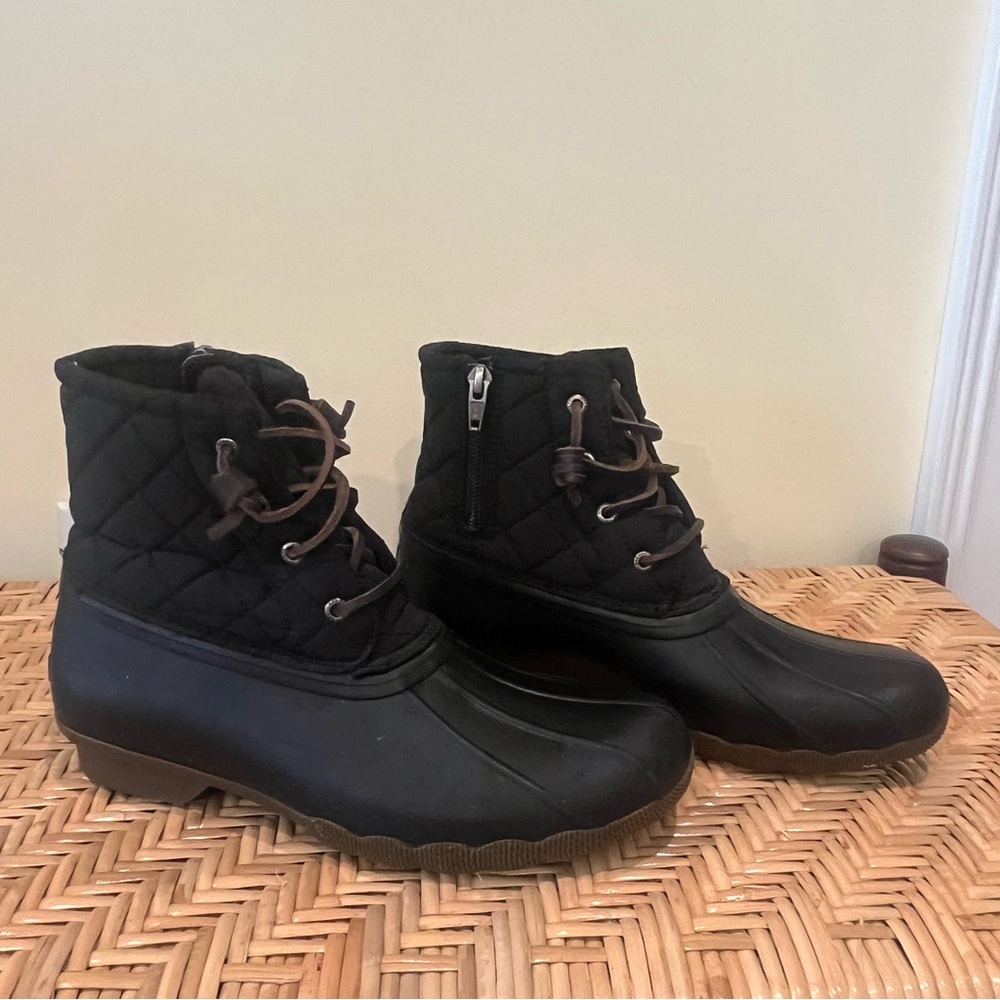 Sperry Black Boots Size 6